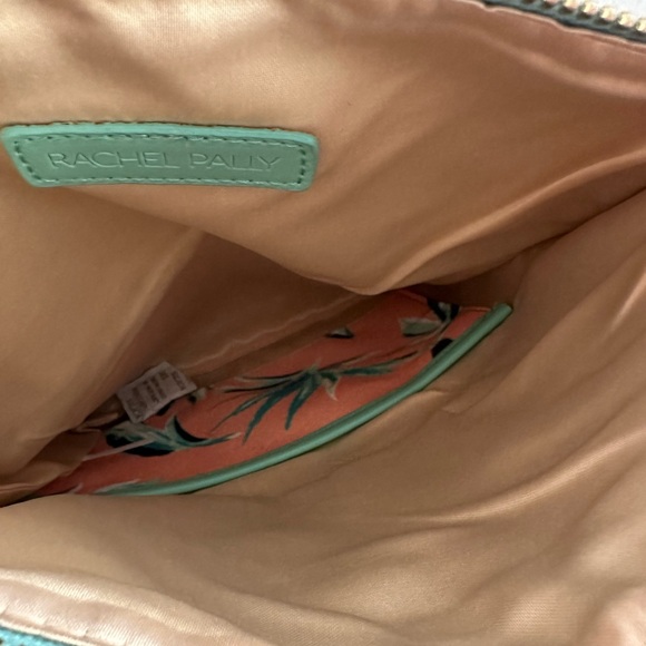 Rachel Pally Reversible Fold Over Clutch Purse Paradise Coral Vegan Leather - Picture 10 of 10